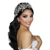 Pinces à cheveux strass mariage bandeau diadème femmes coiffure or argent couleur mariée couronne mariée casque