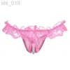 Briefs Panties Dantel Külot Kadın Seksi Şeffaf İç Çamaşırı İnci Masajı Culotte Femme Seks Ürünleri için Dropshipping J230530