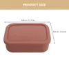 Dinnerware Sets Silicone Lunch Box Sealed Containers Bento Dedicated Boxes School Portable Case Silica Gel Child Students