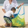 Borsone estivo grande borsa da spiaggia per picnic all'aperto per asciugamani in rete giocattoli durevoli tasca impermeabile per biancheria intima