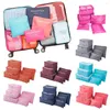 Storage Bags 6 Pieces Travel Bag Organizer Clothes Shoe Traveling Compression Packing Cubes Suitcase Luggage Organizers