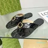 2023-Sandalias Zapatillas con estilo Diapositivas Diseñador de lujo Moda Clásicos Sandalia Hombres Mujeres Zapatillas Zapatos planos Diapositiva