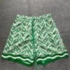 Herrpolos gröna ananas skärm casablanca skjortor gradient casual lös shorts ärm Hawaiian strandskjorta för män kvinnor 230529