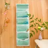 Basket 1PC Cotton Linen Hanging Storage Basket Pockets Wall Mounted Wardrobe Hang Bag Wall Pouch Cosmetic Toys Organizer