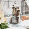 Förvaringslådor Makeup Brush Holder Organizer 360 ° Roterande för kosmetika Organiser Skönhetsbord Bord sovrum och badrum