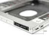 Adaptateurs Zheino Aluminium 9.0 mm 2nd HDD SSD CADDY 2.5 SATA TO SATA Frame Caddy HDD HDD Adapter Bay pour ordinateur portable CD / DVDROM ODD