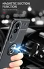 Metal Finger Ring Bracket Kickstand Falls for Realme 11 Pro Oppo Reno 10 Pro+ 5G Huawei Honor 90 Pro 70 Nova 10 Mate 50 Car Holder Soft TPU Fine Hole Stöd Magnetiskt omslag