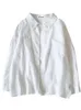 Blouses pour femmes 2023 vente haut pour femme mode coréenne à manches longues Blouse décontracté dames travail bouton Up chemise femme blanc Vy6031