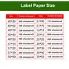 Imprimantes Imprimante autocollants papier Thermal Label Paper pour imprimante POSS SYSTEM PAPIER POUR IMPRESSION DE LA LAGE DE CODE