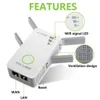 Routrar pixlink 1200Mbps 2,4 GHz 5GHz Dual Band AP Wireless WiFi Repeater Range AC Extender Repeater Router WPS med 4 externa antenner