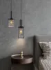 Подвесные лампы винтажные светильники E27 Светодиодная лампа 4W ретро -осветительное приспособление домашнее украшение спальни Потолочная люстра для столовой