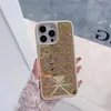 Projektant Bling Glitter Diamond Wzór telefonu komórkowe dla mężczyzn damskich jabłko iPhone 14 13 12 11 Pro Max Luksusowe błyszczące mobilne tylne okładki Fundas Gold
