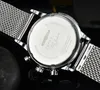 2023 Men's Watches Zeppelin Luxury Designer Watches Six Hands Steel Strap Stainless Steel Men's Women's Business Fashion Watches