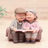 Decorative Objects Figurines Grandparents Model Ornament Creative Sweety Lovers Couple Ornaments Modern Home Decoration Living Room For Gift ZM904 230530