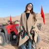 Schals Winter rein mit Taschen Kaschmir-ähnlich warm warm Stickelschalmüll Cashmere Schal für Frauen Quasten Reisen Damen Damen
