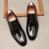 Formal Shoes For Men Shoes Genuine Leather Dress Man Shoe Black Wine Red Wedding Business Lace Up Mens oxford Designer Shoe