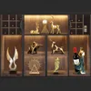 Decoratieve objecten beeldjes moderne luxe goud dier beeldje decoratief standbeeld herten porselein beeldje thuis desktop decor pasen verjaardag huwelijkscadeau 230530