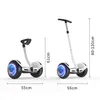 8/10 inch 36/54V Kids Adult Smart Handle Leg Bar Electric Scooter 2 Wheel Stand Up Self Balancing Hoverboard