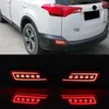 1 Set For Toyota RAV4 RAV 4 2013 2014 2015 Car Rear Bumper Light Warming turn Signal Reflector Lamp brake light Fog Lamp