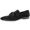 Mocas de tassel masculino sapatos casuais de luxo, estilo de noiva de estilo britânico Sapatos de festa de festa respirável Sapatos formais para homens