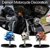 New Undead Ornament Flamed Devil Skeleton Creative Universal Car Interior Accessories Demon Motorcycle Decoration