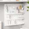 Haken Wand-montiert Lagerung Bord Schlüssel Halter Make-Up Rack Badezimmer Regale Für Küche Zubehör Schreibtisch Organizer Schreibwaren