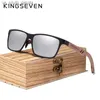 Óculos de sol Kingseven Wood Men Glasses Sunglasses polarizados de madeira de madeira para mulheres Mirror Lens Fashion Handmed Moda UV400 Acessórios para óculos L230523
