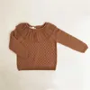 Completi di abbigliamento Vestiti per neonate Primavera Estate Ragazze in maglia Maglione Vintage Bretella Pagliaccetto Abiti per neonati