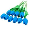 Fleurs décoratives 10 pcs Tulipe Artificielle Real Touch Bouquets De Mariée Pour La Décoration De Mariage Maison Jardin Table Décor PU Faux Fleur Plantes