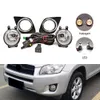 Luz de neblina LED para Toyota RAV4 2009 2010 2012 2012 Farol de farol de neblina Tampa do cabo da grade Halogen Foglights Frame Frame