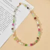 Choker Elegant Design Fashion Glass Mix Beads Necklace For Women Handmade Colorful Party Gift Jewelry