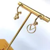 Designer Earrings Womens Jewelry Fashion Ear Studs Gold Hoop Earring Letter Jewelry Hoop Earrings Stainless Steel Jewelry Titanium Earring