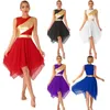 Stage Wear Womens Adult Modern Lyrical Dance Dress Praise Liturgical Show Performance Zipper Tunic Dresses Ballet Ballroom Dancewear