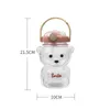 bottiglia d'acqua 32 oz Kawaii Cute Bear Borraccia sportiva da viaggio Bevanda portatile Tazza in plastica di grande capacità per bambini e ragazze P230530