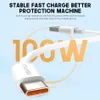 Eseekgo 6A supersnabb 100w USB -typ C laddningsdatakabel 1M 3ft Android Fast laddningssladdarladdare Adapterlinjer för Huawei Xiaomi Samsung