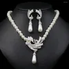 Naszyjnik Ustaw kobiety o wysokim połysku błyszczącego wystroju łańcucha rozszerzenia wspaniałą imitującą dhinestone imitacja biżuterii Pearl