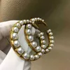 Дизайнерский ювелирный браслет кольцо кольцо Жемчужно-бруш