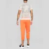 Männer Regenbogen Mesh Durchsichtig Fishnet T-shirt Neue Kurzarm Transparent T-shirt Homme Hip Hop Streetwear Camisetas 5XL