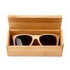 Zonnebrillen Cases Bags Bamboo houten bril Handgemaakte flip houten hoogwaardige opbergdoos