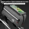 Nouveau nouveau sac de vélo cadre avant Tube supérieur sac de cyclisme étanche 6.0/6.4in coque de téléphone sac à écran tactile vtt Pack accessoires de vélo