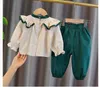 Kledingsets Pasgeboren Baby Meisjes Outfit Set Lente Herfst Lange T-shirts en broeken Tweedelig