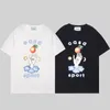 Erkek Kadın Çift Kazabaş Gömlek Casa Talisman T-shirt% 100 Organik Pamuk Talisman Siyah ekran baskılı rahat fit tişört, mevsimlik evler 800