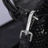 7A 디자이너 가방 다이아몬드 드로우 스트링 스팽글 장식 핸드백 평범한 모조 다이아몬드 어깨 지갑