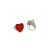 designer de joias pulseira colar anel 925 versátil personalizado vermelho roxo cola pingando amor anel de esmalte