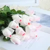 Decorative Flowers LuanQI Artificial Flower Feel Moisturizing Rose DIY Bridal Bouquet PoProp Home Wedding Decor Fake Valentine's Day