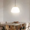 Lâmpadas pendentes simples estilo nórdico lustre lustre lustre balcão restaurante penduramento luzes criativas de cabeça única