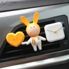 Auto luchtverfrisser konijn auto luchtverfrisser geur diffuser gips kunstauto airconditioner uitlaat ventilatie parfum clip auto interieur accessoires L230523