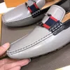 10Modello Uomo Casual Mocassini in pelle naturale Marchio di lusso Uomo traspirante Scarpe da guida Moda Slip on Uomo Mocassini firmati Scarpe in vera pelle