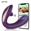 Sex Toy Massager Powerful Bluetooth App Vibrator Female with Tongue Licking Clitoris Stimulator g Spot Adult Goods Toys for Women