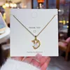 Hanger kettingen zoete ster halve maan zirkon liefde hart moeder's dag cadeau ketting vrouw meisje bruiloft zegening sieraden